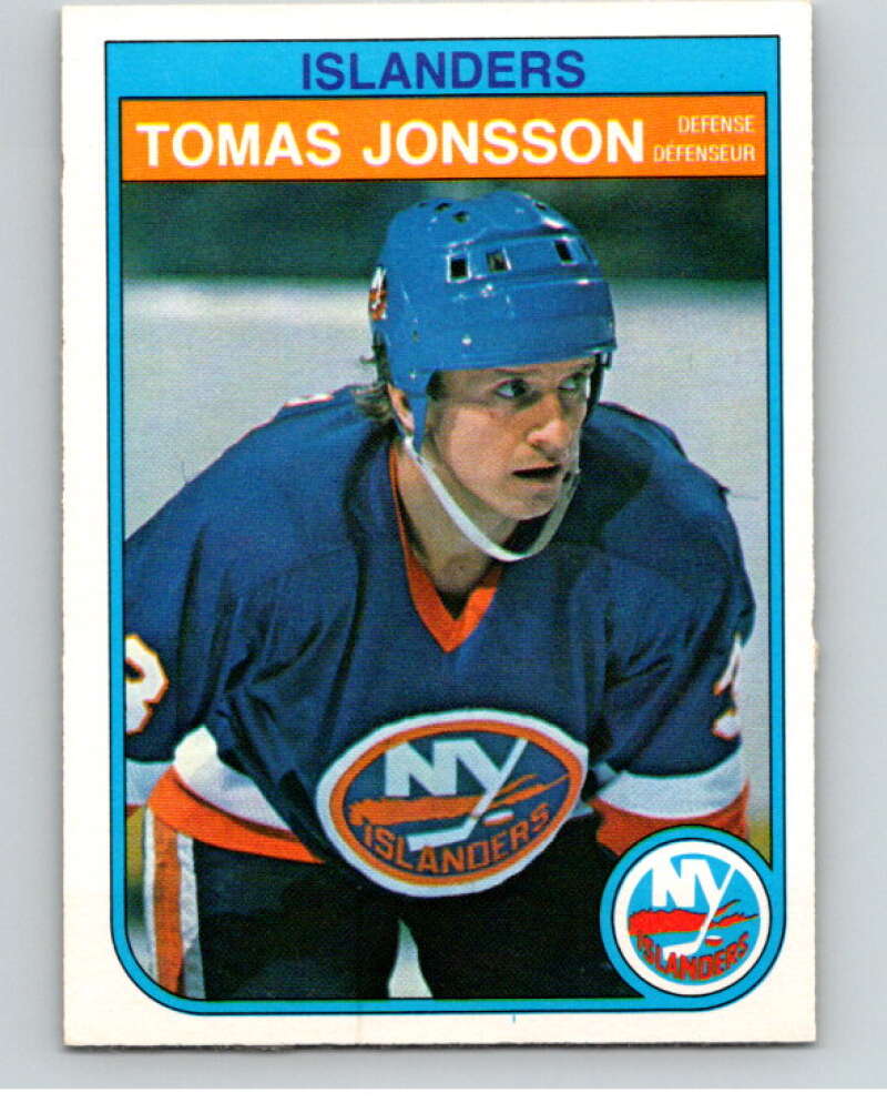 1982-83 O-Pee-Chee #202 Tomas Jonsson  RC Rookie New York Islanders  V58506 Image 1