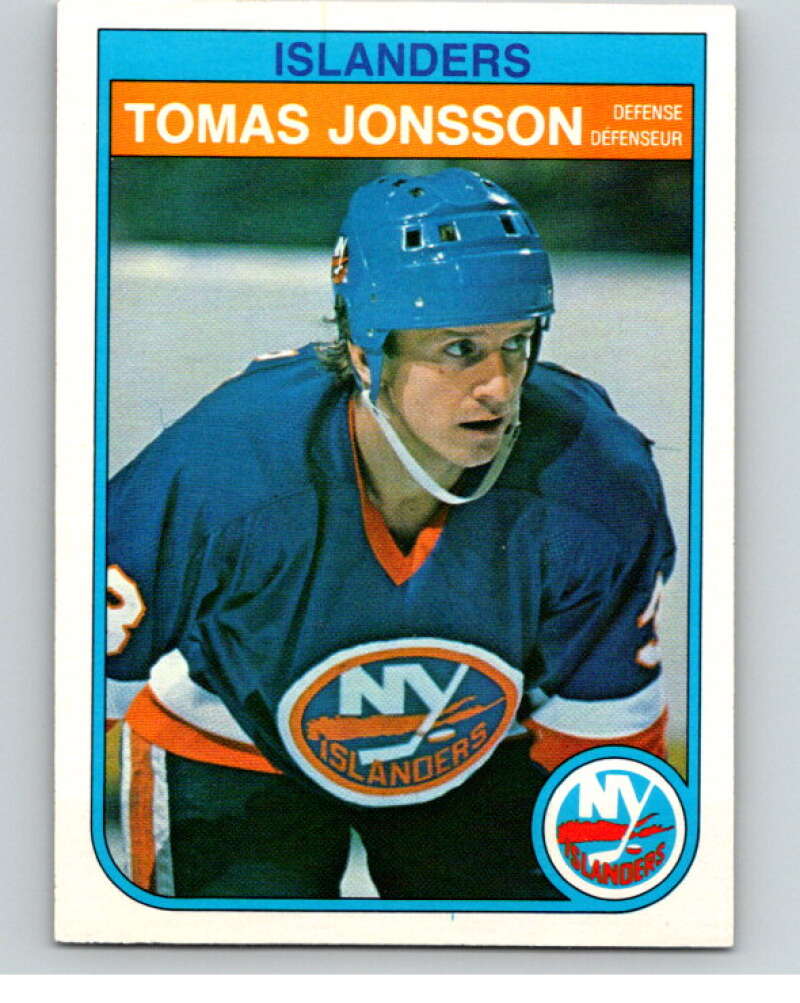 1982-83 O-Pee-Chee #202 Tomas Jonsson  RC Rookie New York Islanders  V58507 Image 1