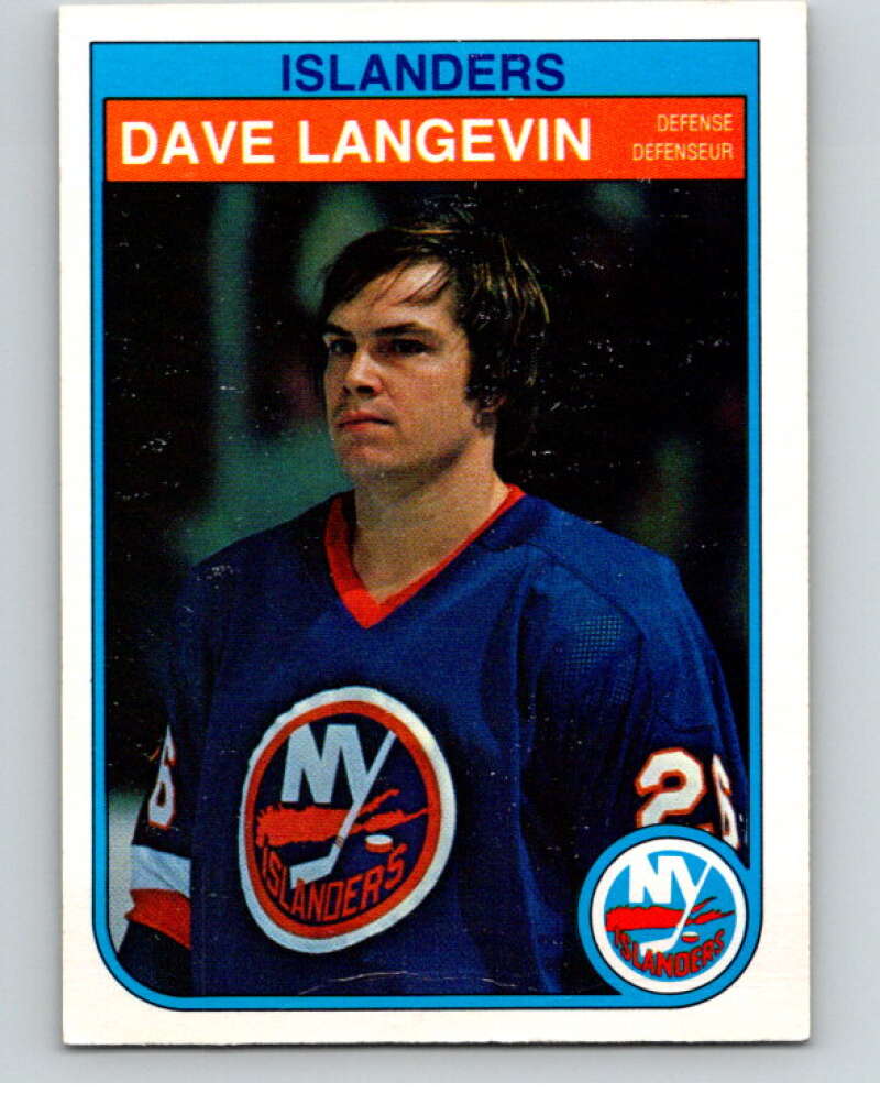 1982-83 O-Pee-Chee #204 Dave Langevin  New York Islanders  V58526 Image 1