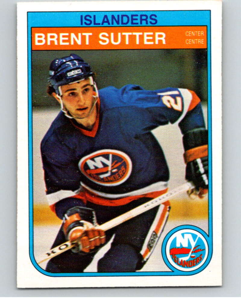 1982-83 O-Pee-Chee #216 Brent Sutter  RC Rookie New York Islanders  V58610 Image 1