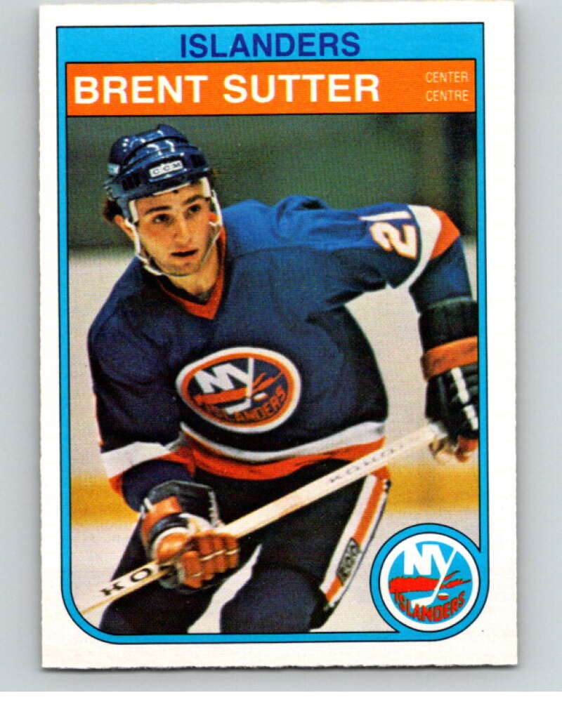 1982-83 O-Pee-Chee #216 Brent Sutter  RC Rookie New York Islanders  V58613 Image 1