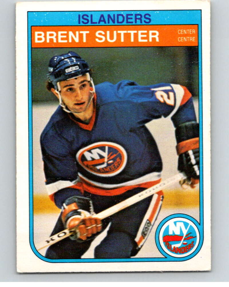 1982-83 O-Pee-Chee #216 Brent Sutter  RC Rookie New York Islanders  V58614 Image 1