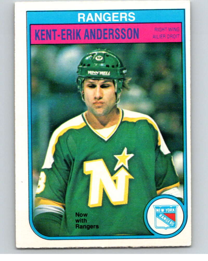 1982-83 O-Pee-Chee #218 Kent-Erik Andersson  New York Rangers  V58623 Image 1