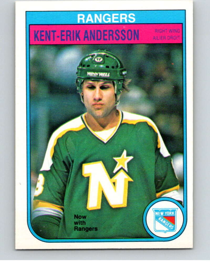 1982-83 O-Pee-Chee #218 Kent-Erik Andersson  New York Rangers  V58624 Image 1