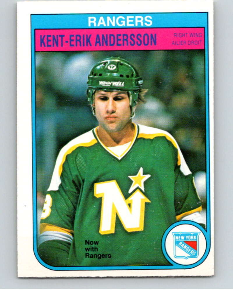 1982-83 O-Pee-Chee #218 Kent-Erik Andersson  New York Rangers  V58626 Image 1