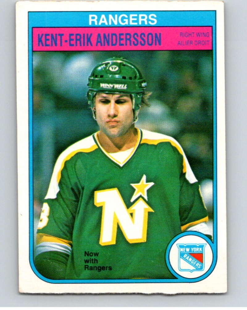 1982-83 O-Pee-Chee #218 Kent-Erik Andersson  New York Rangers  V58628 Image 1