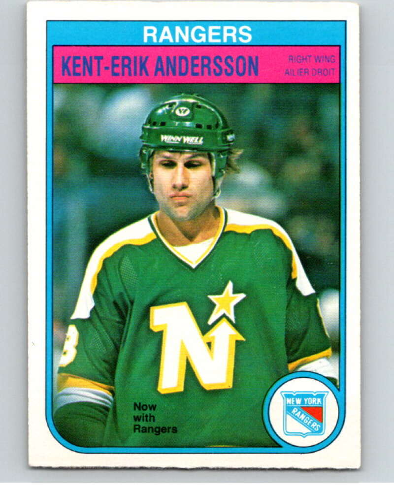 1982-83 O-Pee-Chee #218 Kent-Erik Andersson  New York Rangers  V58630 Image 1