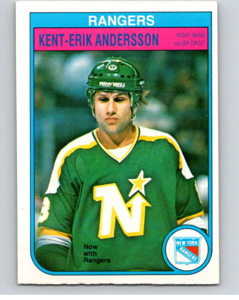 1982-83 O-Pee-Chee #218 Kent-Erik Andersson  New York Rangers  V58631 Image 1