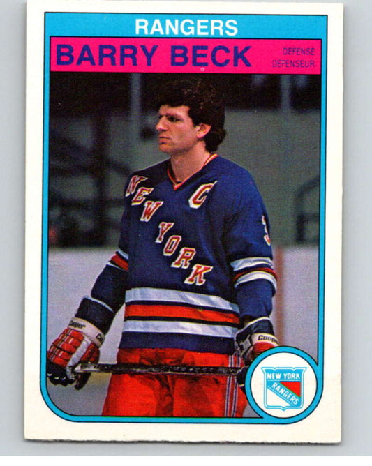 1982-83 O-Pee-Chee #219 Barry Beck  New York Rangers  V58637 Image 1