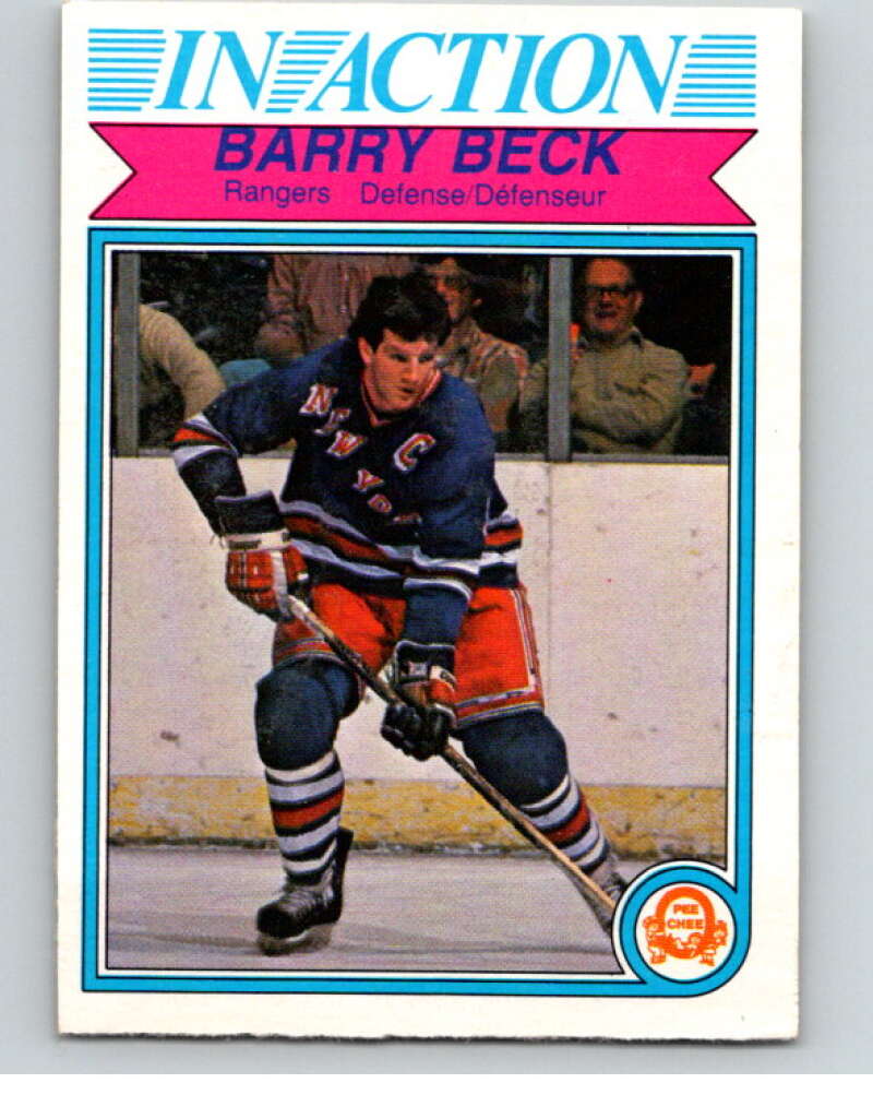 1982-83 O-Pee-Chee #220 Barry Beck IA  New York Rangers  V58640 Image 1