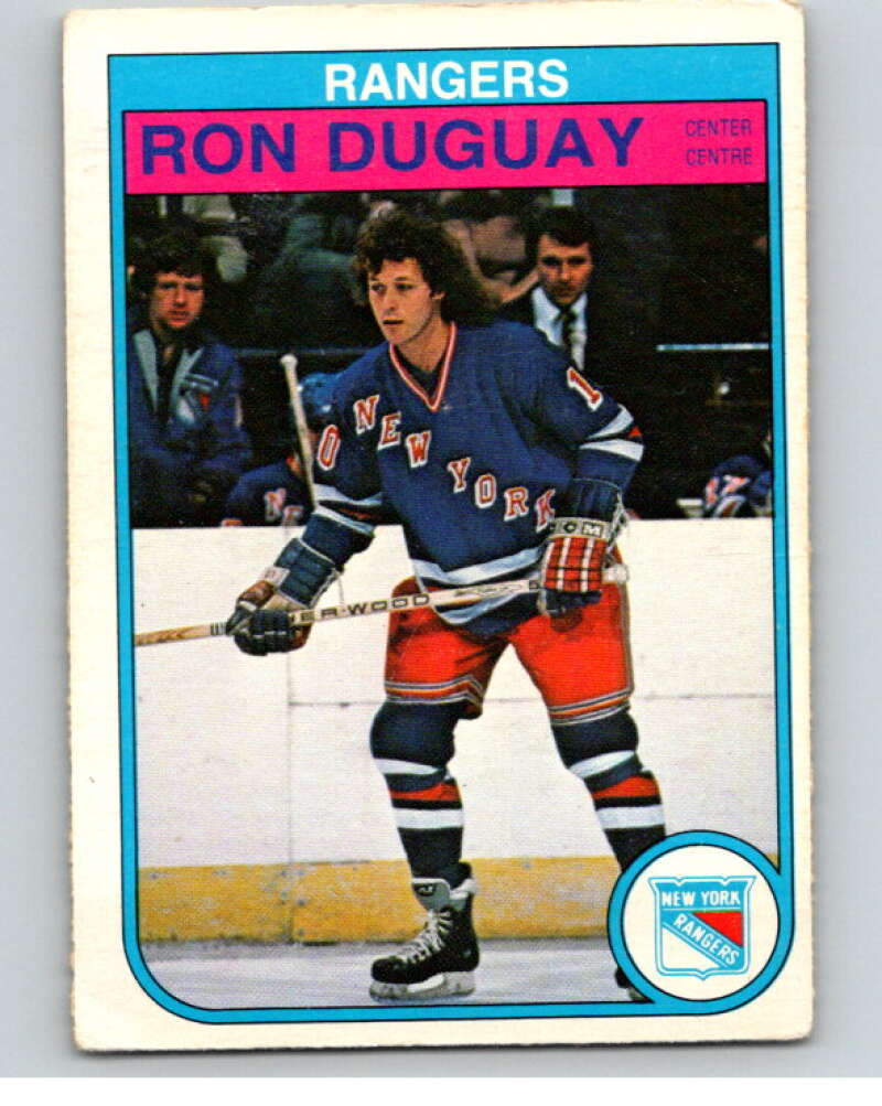 1982-83 O-Pee-Chee #221 Ron Duguay  RC Rookie New York Rangers  V58643 Image 1