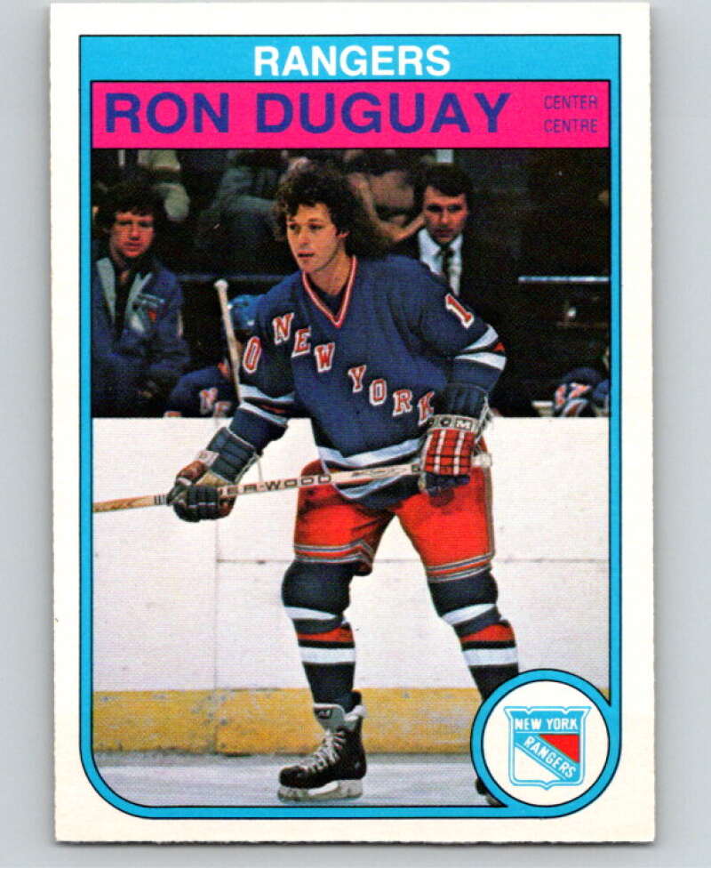 1982-83 O-Pee-Chee #221 Ron Duguay  RC Rookie New York Rangers  V58646 Image 1