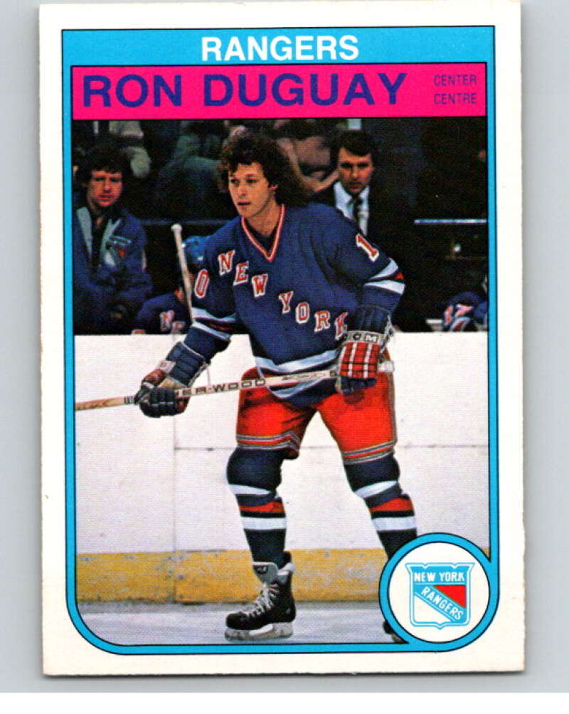 1982-83 O-Pee-Chee #221 Ron Duguay  RC Rookie New York Rangers  V58650 Image 1