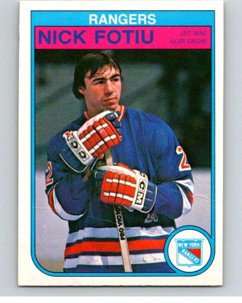 1982-83 O-Pee-Chee #222 Nick Fotiu  New York Rangers  V58651 Image 1