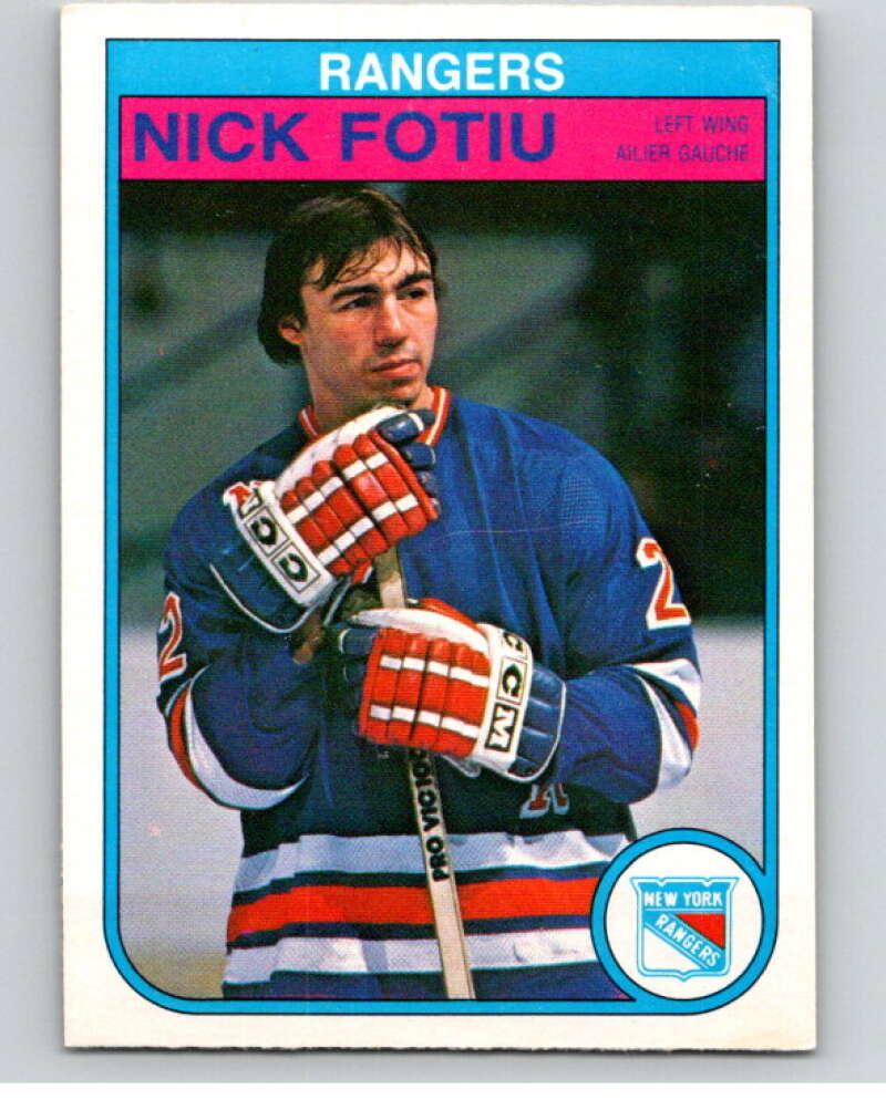 1982-83 O-Pee-Chee #222 Nick Fotiu  New York Rangers  V58652 Image 1