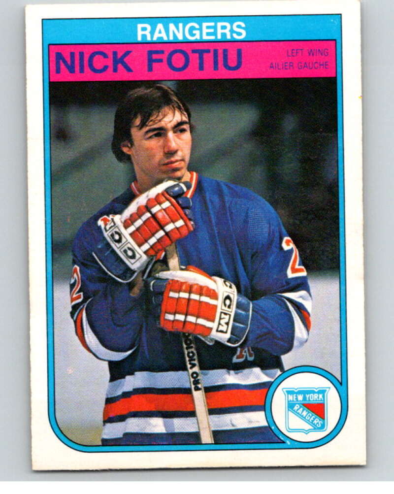 1982-83 O-Pee-Chee #222 Nick Fotiu  New York Rangers  V58654 Image 1