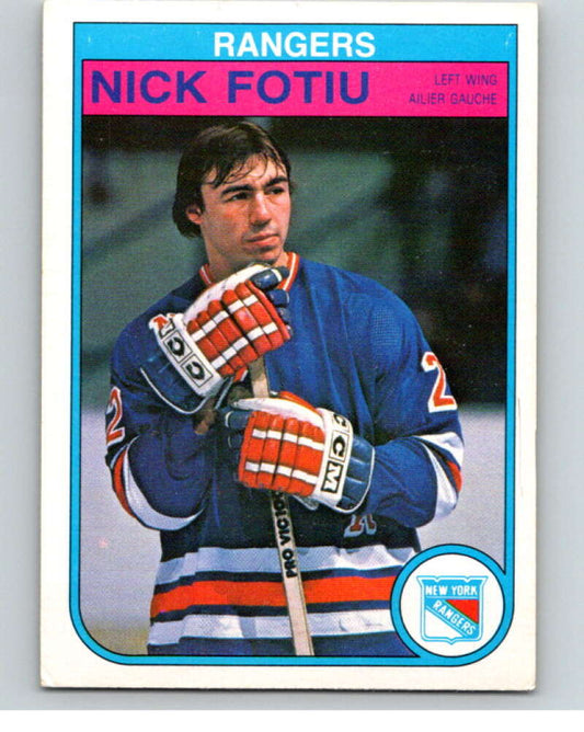 1982-83 O-Pee-Chee #222 Nick Fotiu  New York Rangers  V58655 Image 1