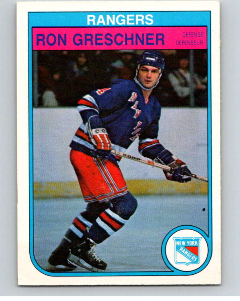 1982-83 O-Pee-Chee #224 Ron Greschner  New York Rangers  V58665 Image 1