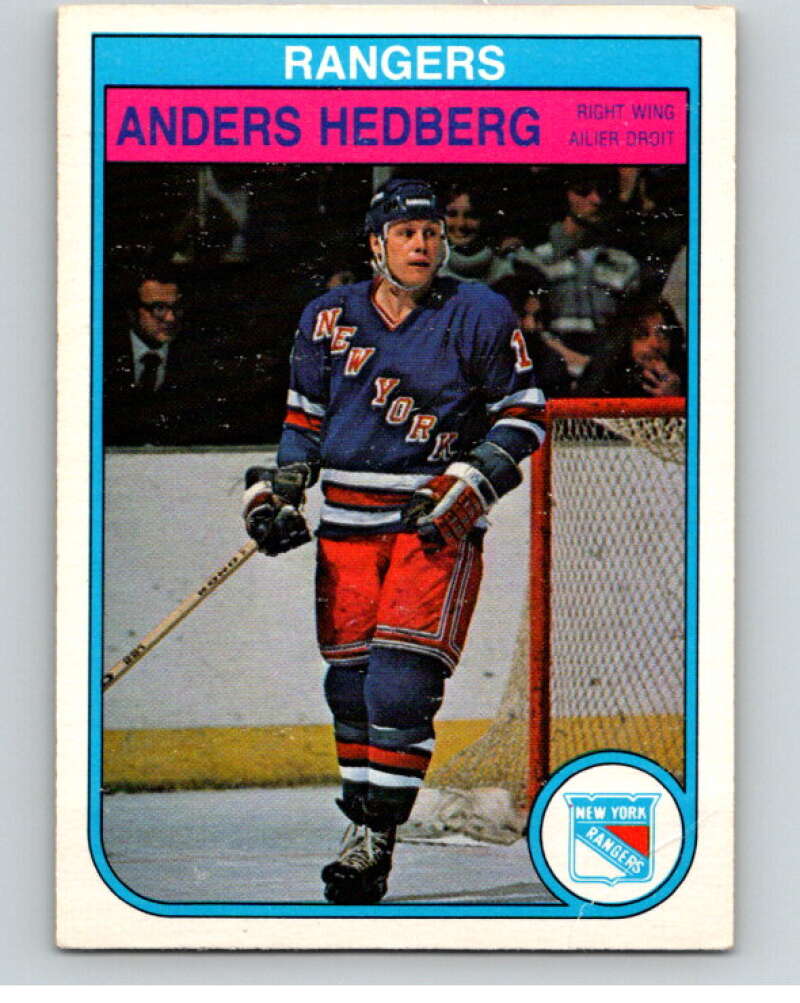 1982-83 O-Pee-Chee #225 Anders Hedberg  New York Rangers  V58669 Image 1