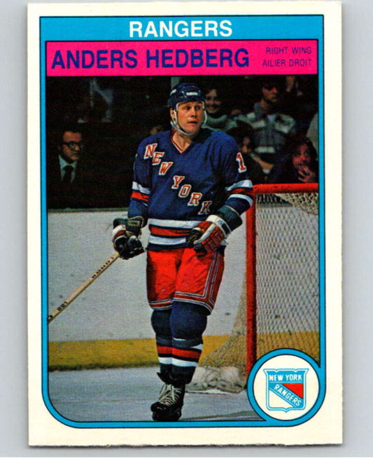 1982-83 O-Pee-Chee #225 Anders Hedberg  New York Rangers  V58670 Image 1