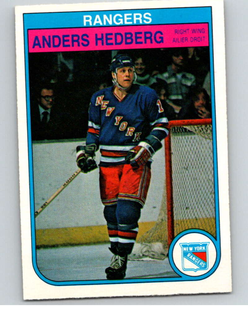 1982-83 O-Pee-Chee #225 Anders Hedberg  New York Rangers  V58671 Image 1