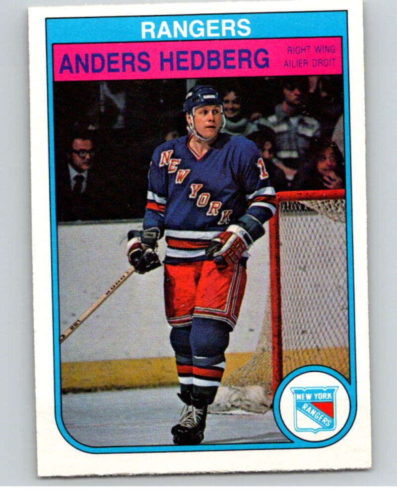 1982-83 O-Pee-Chee #225 Anders Hedberg  New York Rangers  V58672 Image 1