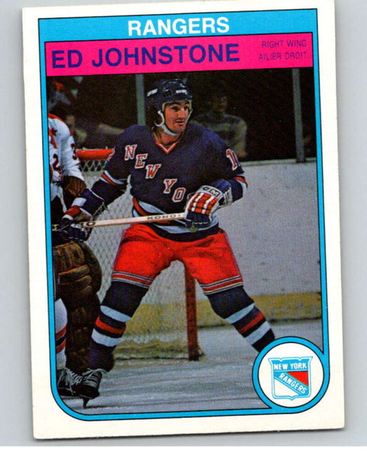 1982-83 O-Pee-Chee #226 Ed Johnstone  New York Rangers  V58678 Image 1