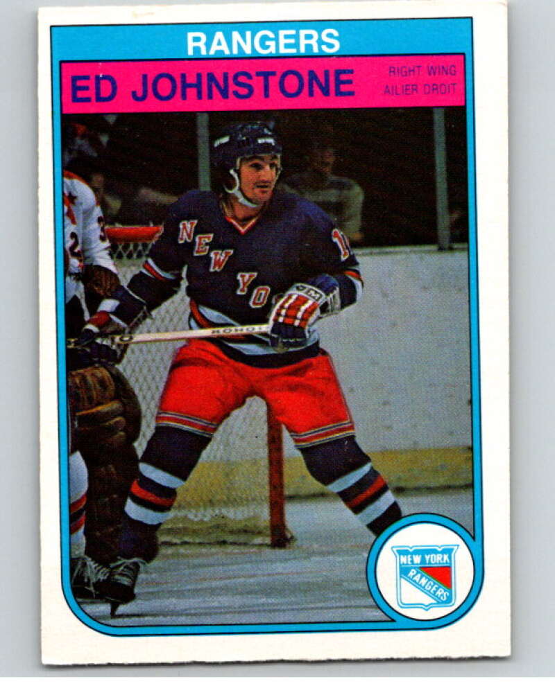 1982-83 O-Pee-Chee #226 Ed Johnstone  New York Rangers  V58679 Image 1