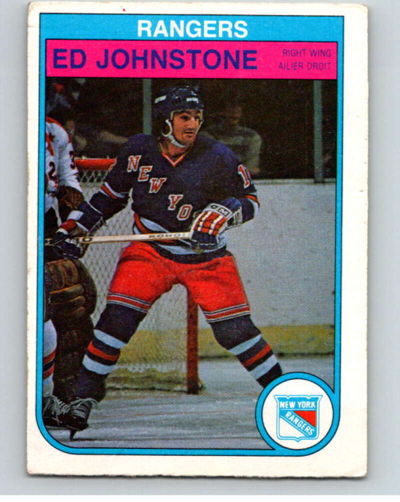 1982-83 O-Pee-Chee #226 Ed Johnstone  New York Rangers  V58683 Image 1