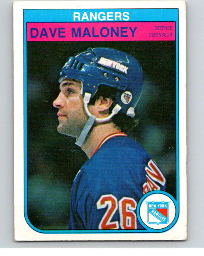 1982-83 O-Pee-Chee #228 Dave Maloney  New York Rangers  V58692 Image 1