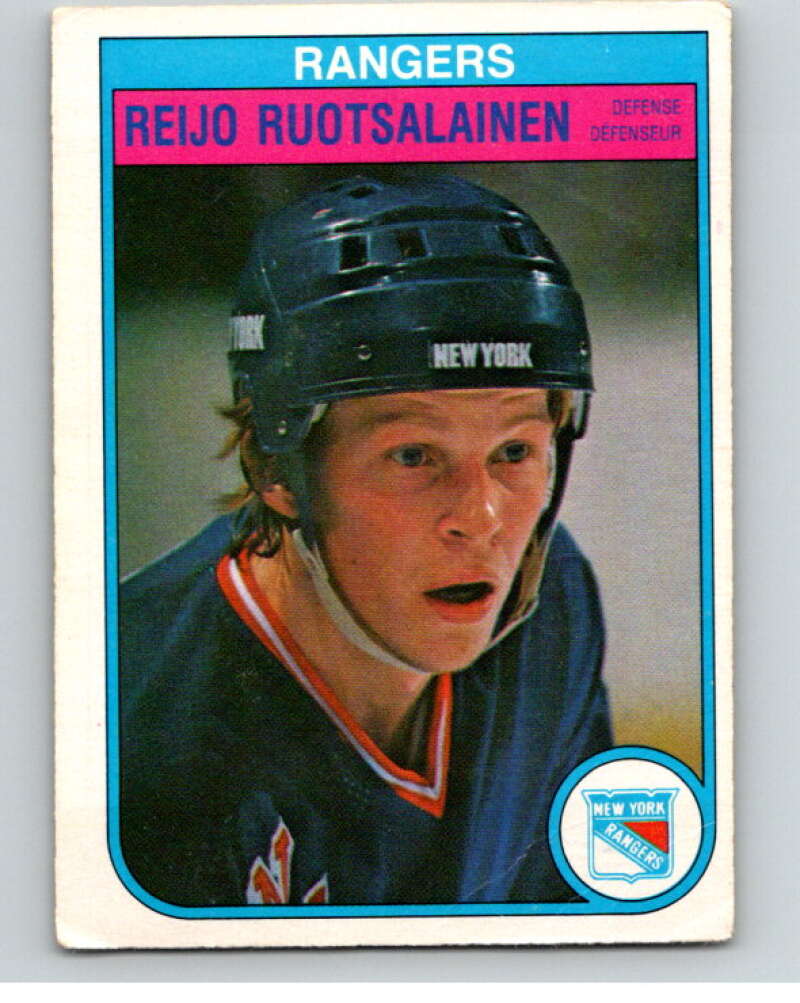 1982-83 O-Pee-Chee #233 Reijo Ruotsalainen  RC Rookie New York Rangers  V58711 Image 1