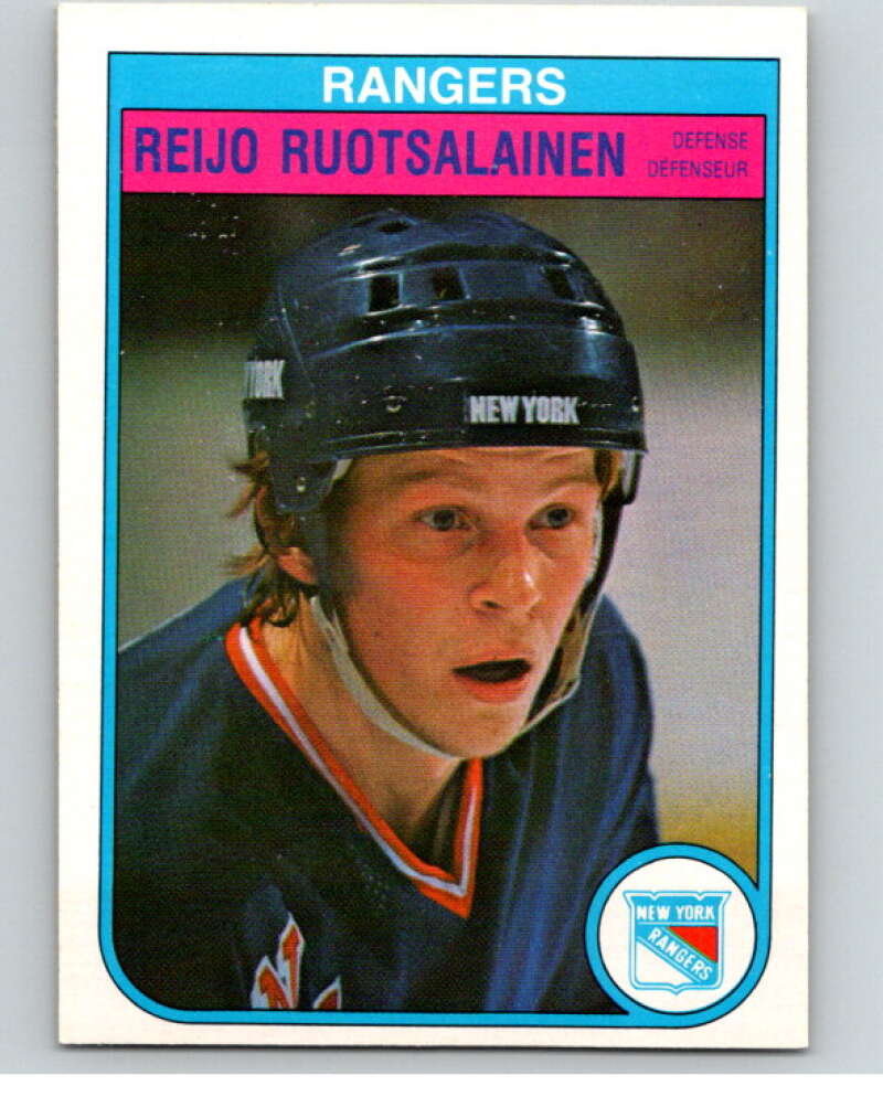 1982-83 O-Pee-Chee #233 Reijo Ruotsalainen  RC Rookie New York Rangers  V58712 Image 1