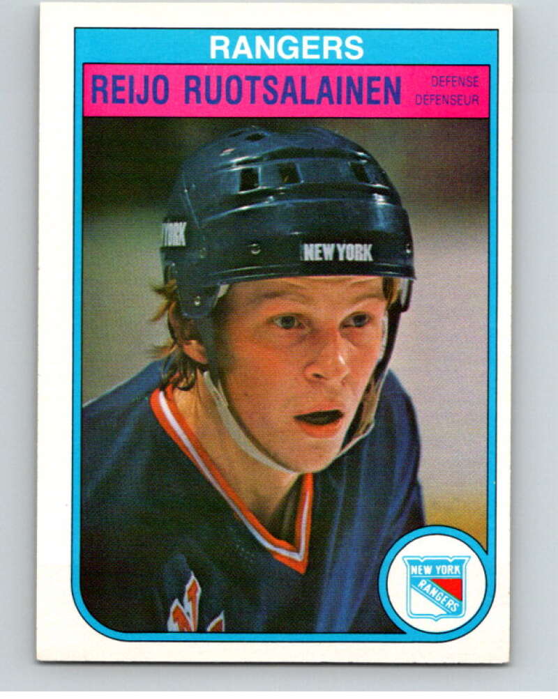 1982-83 O-Pee-Chee #233 Reijo Ruotsalainen  RC Rookie New York Rangers  V58713 Image 1