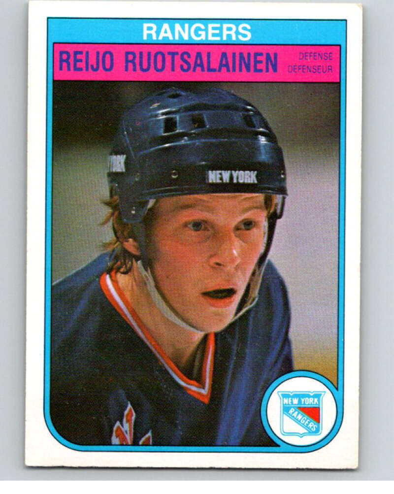 1982-83 O-Pee-Chee #233 Reijo Ruotsalainen  RC Rookie New York Rangers  V58715 Image 1