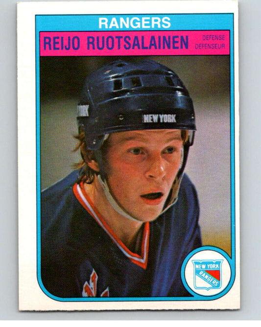 1982-83 O-Pee-Chee #233 Reijo Ruotsalainen  RC Rookie New York Rangers  V58717 Image 1