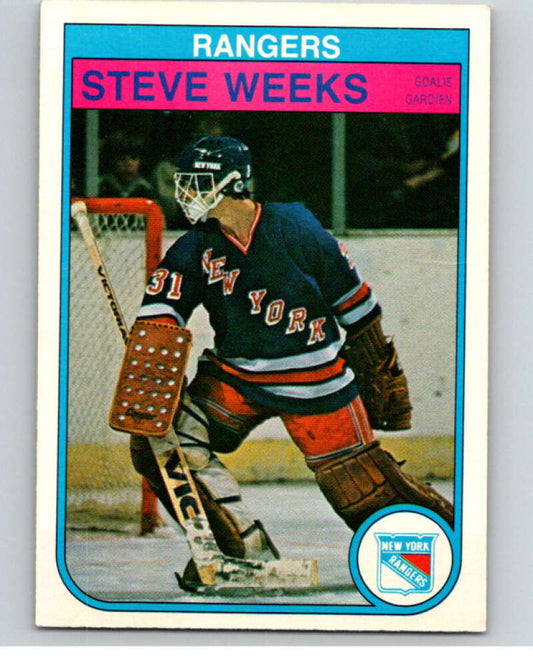 1982-83 O-Pee-Chee #234 Steve Weeks  RC Rookie New York Rangers  V58721 Image 1