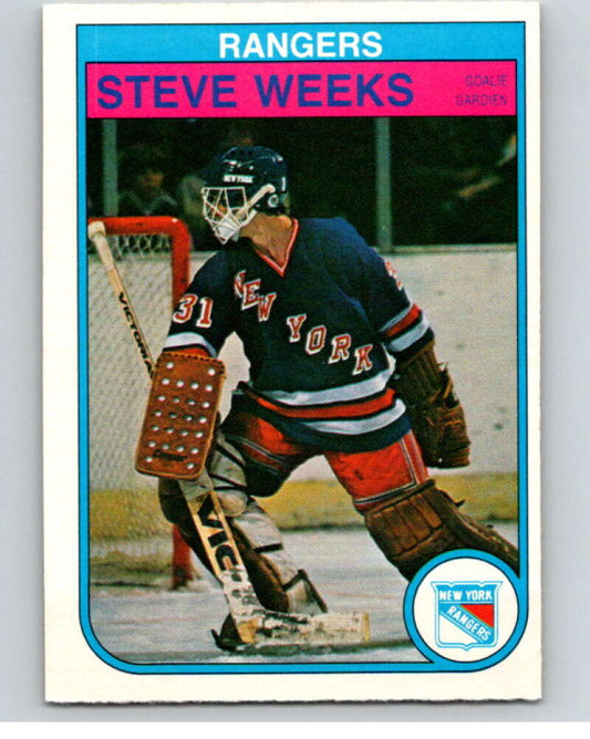 1982-83 O-Pee-Chee #234 Steve Weeks  RC Rookie New York Rangers  V58722 Image 1