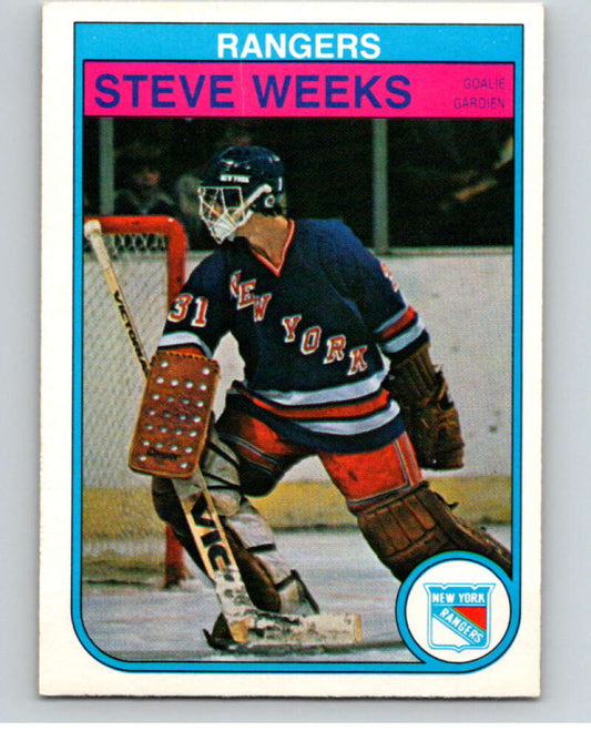 1982-83 O-Pee-Chee #234 Steve Weeks  RC Rookie New York Rangers  V58724 Image 1