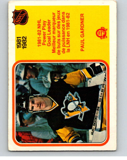 1982-83 O-Pee-Chee #236 Paul Gardner LL  Pittsburgh Penguins  V58725 Image 1