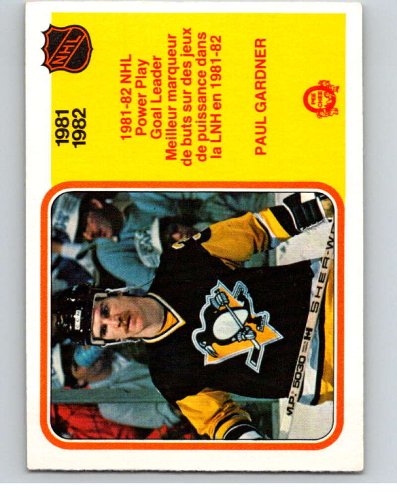 1982-83 O-Pee-Chee #236 Paul Gardner LL  Pittsburgh Penguins  V58728 Image 1