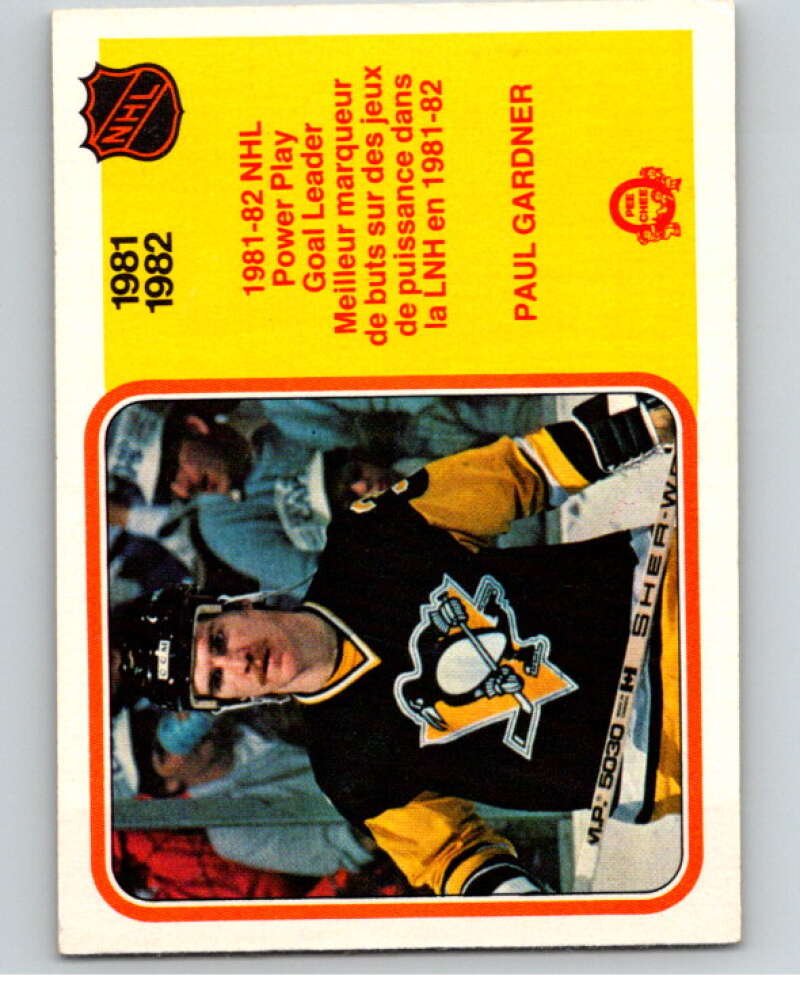 1982-83 O-Pee-Chee #236 Paul Gardner LL  Pittsburgh Penguins  V58731 Image 1