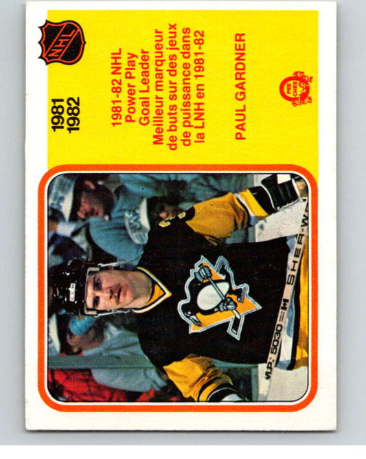 1982-83 O-Pee-Chee #236 Paul Gardner LL  Pittsburgh Penguins  V58734 Image 1