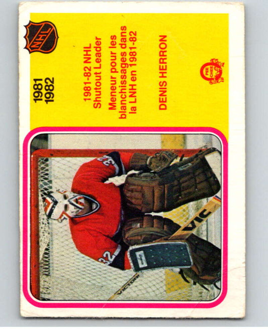 1982-83 O-Pee-Chee #241 Denis Herron LL  Montreal Canadiens  V58751 Image 1