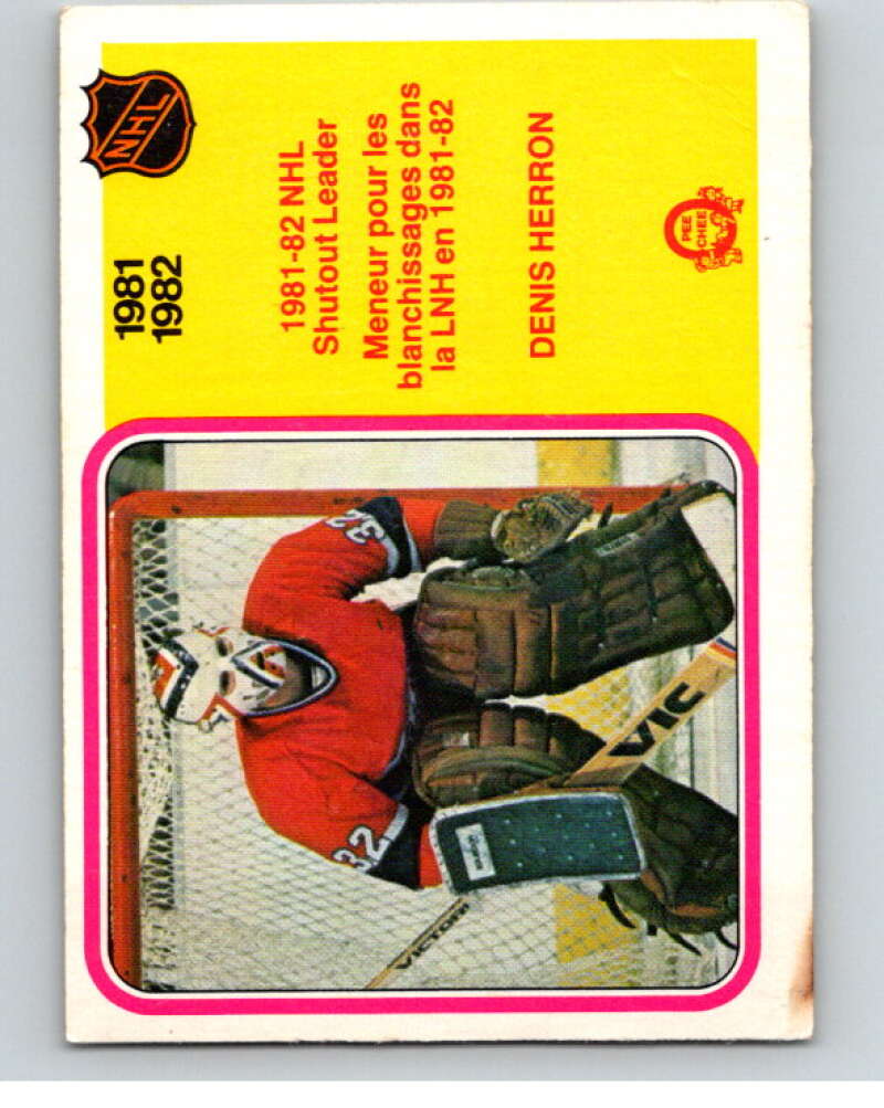 1982-83 O-Pee-Chee #241 Denis Herron LL  Montreal Canadiens  V58752 Image 1