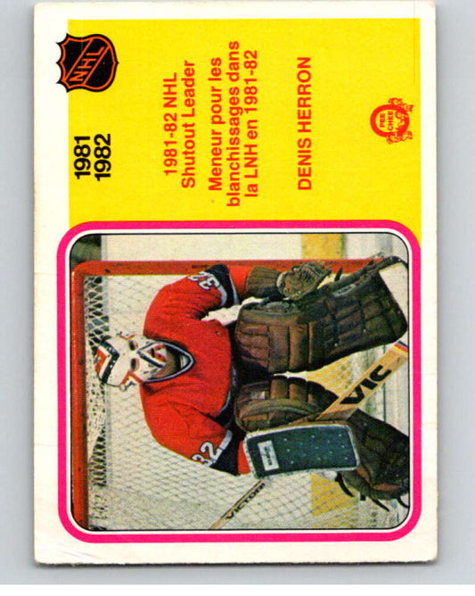 1982-83 O-Pee-Chee #241 Denis Herron LL  Montreal Canadiens  V58756 Image 1