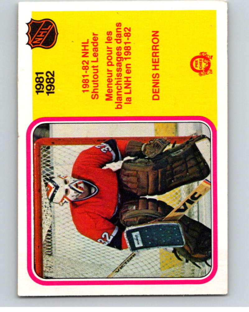 1982-83 O-Pee-Chee #241 Denis Herron LL  Montreal Canadiens  V58757 Image 1