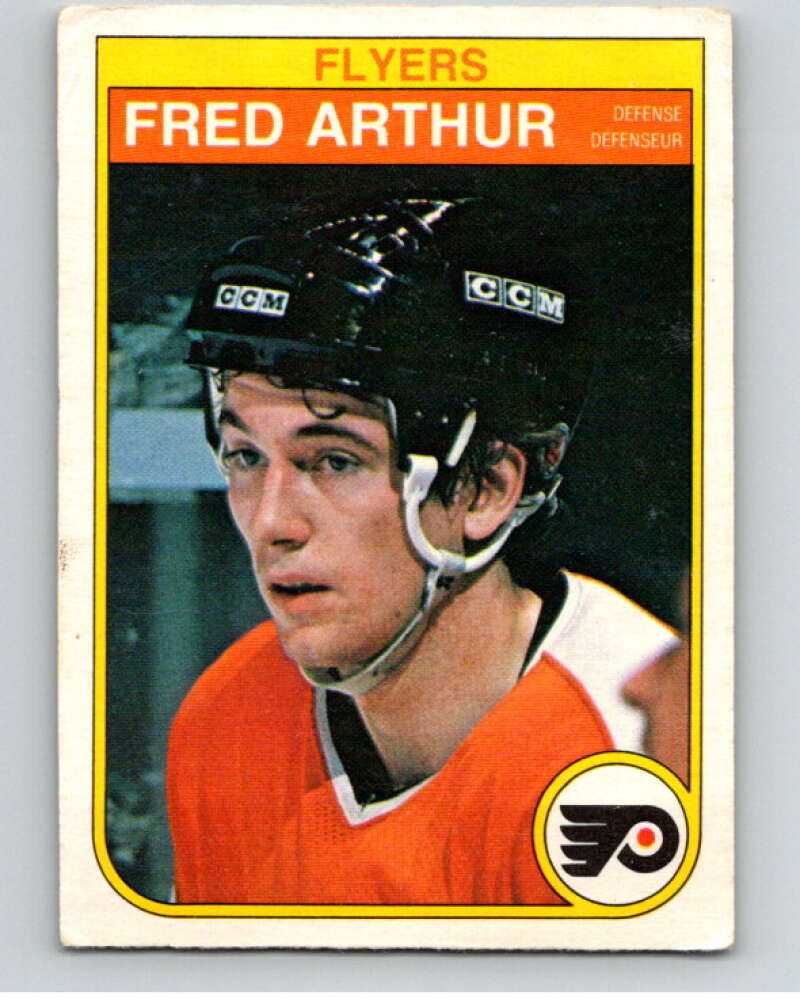 1982-83 O-Pee-Chee #245 Fred Arthur  RC Rookie Philadelphia Flyers  V58764 Image 1