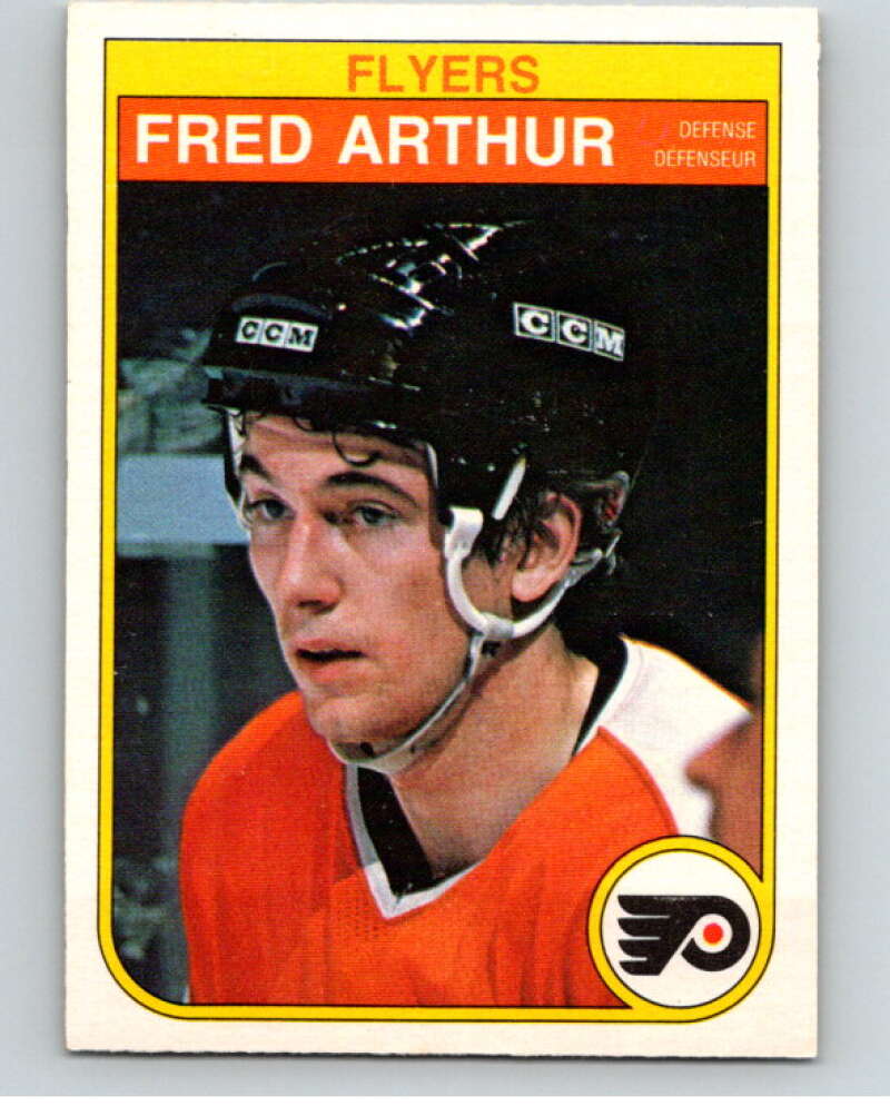 1982-83 O-Pee-Chee #245 Fred Arthur  RC Rookie Philadelphia Flyers  V58765 Image 1