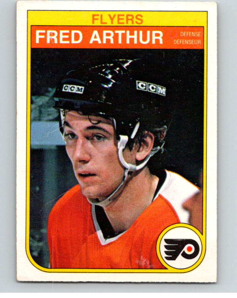 1982-83 O-Pee-Chee #245 Fred Arthur  RC Rookie Philadelphia Flyers  V58766 Image 1