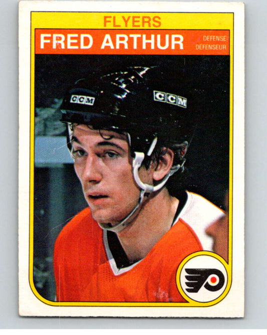 1982-83 O-Pee-Chee #245 Fred Arthur  RC Rookie Philadelphia Flyers  V58766 Image 1